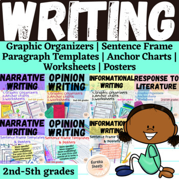 Preview of Narrative/Informational/Opinion/RtL Graphic Organizers & Sentence Frames