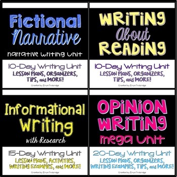 Preview of Narrative, Informational, & Opinion Writing Unit BUNDLE