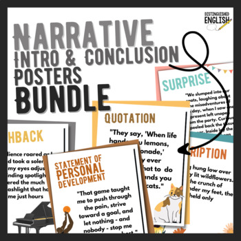 Preview of Narrative Introduction and Conclusion Posters Bundle