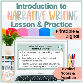Preview of Narrative Essay Writing Introduction Lesson 6th-8th Grade