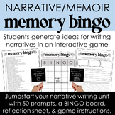 Narrative/Memoir Writing Brainstorming/Generating Ideas: M