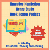 Narrative Nonfiction Genre Study Book Report Project