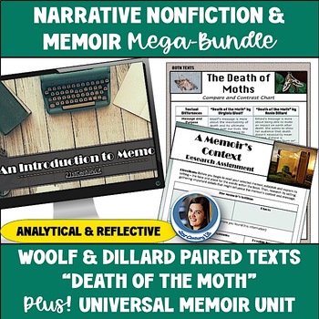 Preview of Narrative Nonfiction & Memoir Unit ELA Short Story & Memoir Analysis Activities