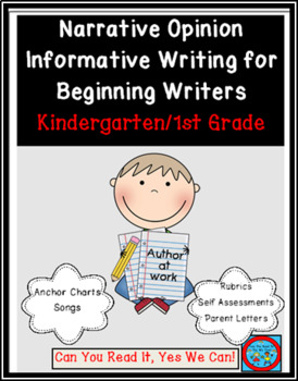 Preview of Narrative Opinion and Informative Writing for Beginning Writers