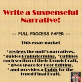 Narrative Paper Packet: Write a Suspenseful Story with Dialogue
