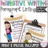 Narrative Paragraph Writing Sentence Starters ANY Topic, C