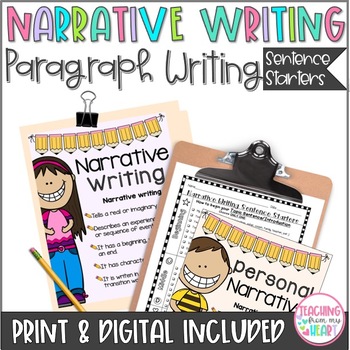 Preview of Personal Narrative Writing Unit and Craftivity