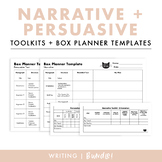 Narrative + Persuasive Text Toolkits & Box Planner Templat