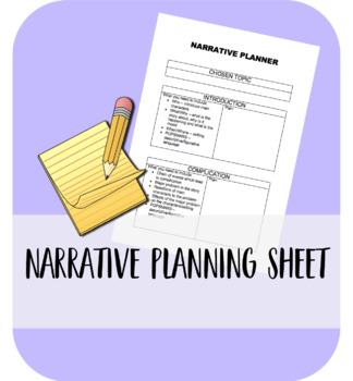 Preview of Narrative Planning Sheet