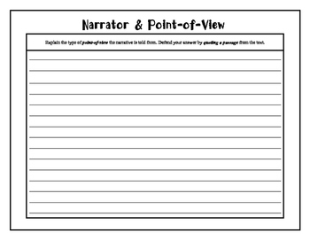 Narrative Point-of-View Foldable by The Margaret Ann | TpT
