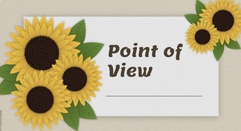 Preview of Narrative Point of View Lecture Google Slides/PowerPoint (with Games!)