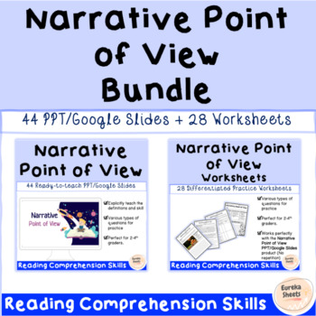Preview of Narrative Point of View Ready-to-teach PPT & Worksheets