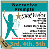 Narrative Prompts, Organizers, Writing Process Grades 2-5