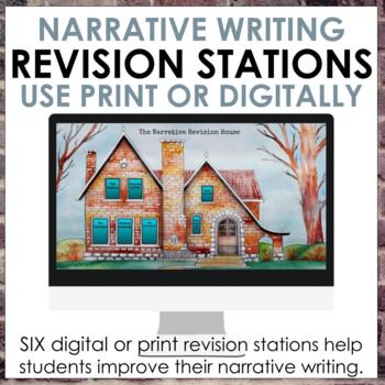 Preview of Narrative Writing Revision Stations for Grades 6-10