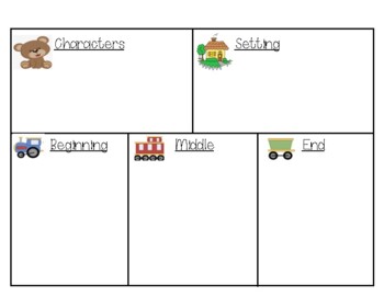 Preview of Narrative Story Elements Graphic Organizer  #laboroflove