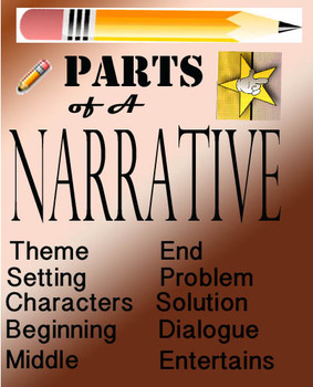 Preview of Narrative Story Outline  - Writing a Story  Smartboard File 46 Pages