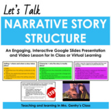 Narrative Structure Story Elements Slides and Video Lesson 