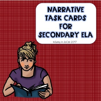 Preview of Narrative Task Cards for Secondary ELA