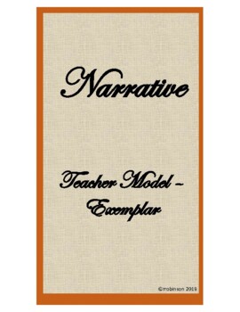 Preview of Narrative - Teacher Model Exemplar with Outline