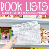 Narrative Teaching Points Book Lists for Picture Books - G