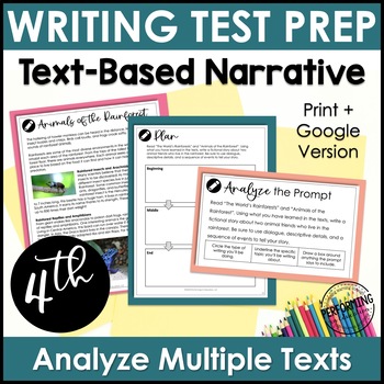 Preview of Narrative Text-Based Writing Test Prep |  4th Grade