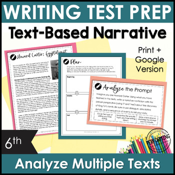 Preview of Narrative Text-Based Writing Test Prep |  6th Grade