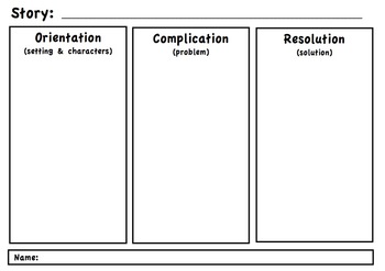 Narrative Visual Storyboard Planner by Engaging Thru Technology | TpT