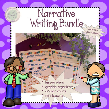 Preview of Narrative Writing - 2nd Grade Bundle -Lessons, graphic organizers, rubrics, W2.3