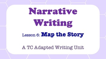 Preview of Narrative Writing - A TC Adapted Writing Unit - Map the Story