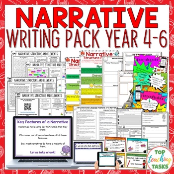 Preview of Narrative Writing Activities for Year 4-6