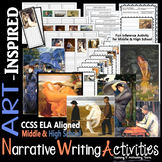 Creative Writing Prompts with Art Inferences | Middle & Hi