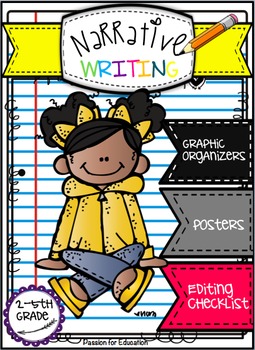 Preview of Narrative Writing Bundle!! (Posters, Graphic Organizers, Checklists & More)