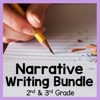 Preview of Narrative Writing Bundle 2nd Grade & 3rd Grade | PowerPoint, Worksheets, Crafts
