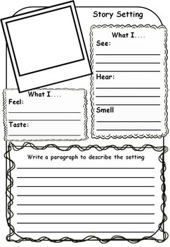 narrative writing character setting worksheets by ms fordes classroom