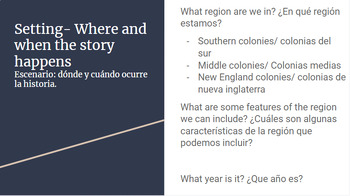 Preview of Narrative Writing: Colonial Point of View Diary Entry- English and Spanish