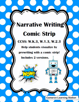 Preview of Narrative Writing Comic Strip Template