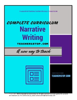 Preview of Narrative Writing Complete Instructional Curriculum Gr 6-12