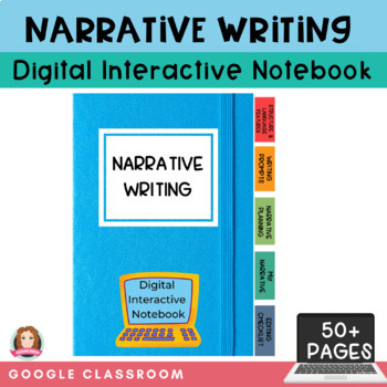 Preview of Narrative Writing Digital Interactive Notebook | Google Classroom | Unit