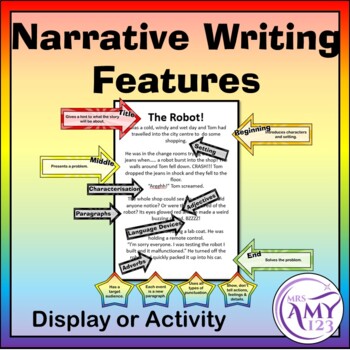 features of narrative writing year 3