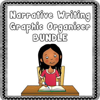 Preview of Narrative Writing Graphic Organizer Bundle - Writing Planners