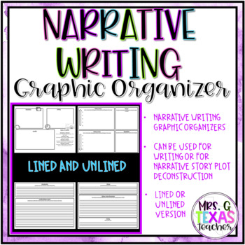 Narrative Writing Graphic Organizers by Mrs G Texas Teacher | TPT