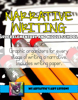 Preview of Narrative Writing Graphic Organizers, Worksheets, Responses, and Activities