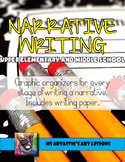 Narrative Writing Graphic Organizers, Worksheets, Response