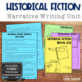 Preview of Narrative Writing: Historical Fiction Story Unit Print & Digital