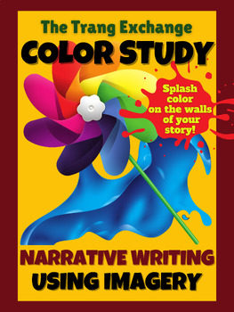 Preview of Narrative Writing | Imagery Color Study | Sentence Frames, Word Bank, Handout