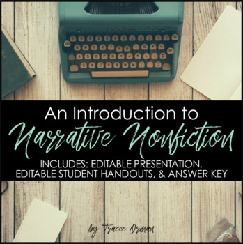 Preview of Narrative Writing: Introduction to Narrative Nonfiction Presentation