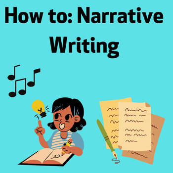 Preview of Narrative Writing Lesson (Story Elements Lyrics linked to Song Included)