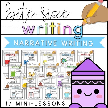 Preview of Narrative Writing Mini-Lessons | Personal Narratives | 1st Grade | Google Slides