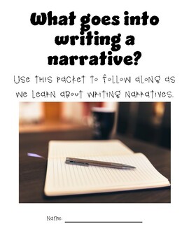 Preview of Narrative Writing Note Catcher