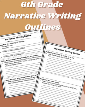 Narrative Writing Outline by Kristina Alilovic | TPT